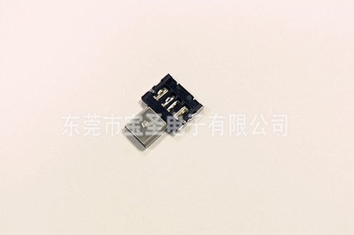 USB-MICRO公+A母无铁壳超薄转接头